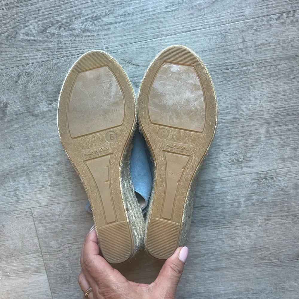 Patricia Green Madeline Suede Leather Espadrille Sandals Size 6 Made In Spain - Picture 11 of 11
